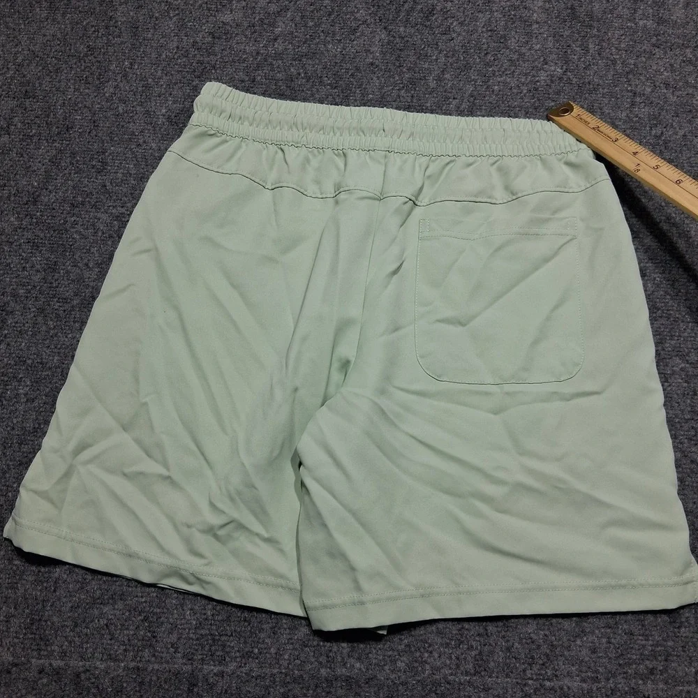 RBX Shorts Youth Medium GreenSolid Athletic‎ Fit Elastic Waist